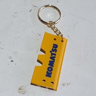 KOMATSU Keychain Stainless Steel Coated With Color
