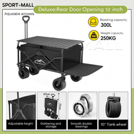 400L Outdoor Wagon Trolley Troli Barang Foldable Cart camping trolley Camping Shopping