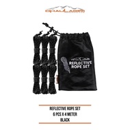 TENDA Reflective Tent Rope Flysheet 4m X 6pcs DH Rope Set Multifunction