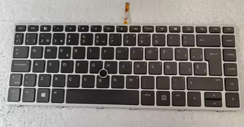Spanish Backlit keyboard for HP EliteBook 745 G5 745 G6 840 G5 846 G5 840 G6 ZBook 14u G5 14u G6 sil