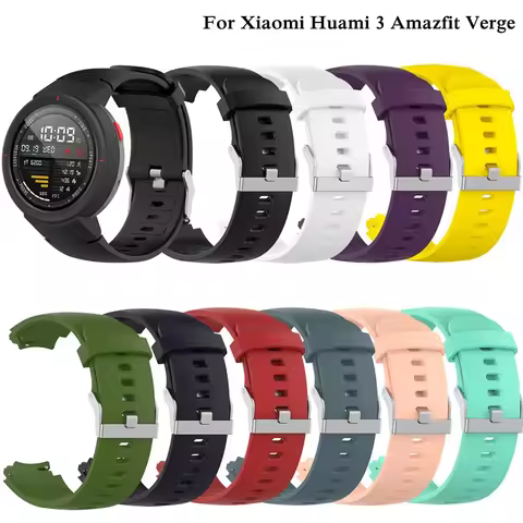 Soft Silicone Bracelet For Huami Amazfit Verge Lite Smart Watch Band Quick Release Belts For Xiaomi 