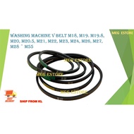 Washing Machine Rubber Belt Belting V BELT M-18 M-18.6 M-19 M-19.8 M-20 M-21 M-21.5 M-22 M-23 M-24 M