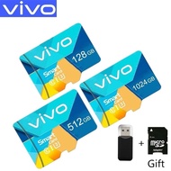 ♥จัดส่งฟรี COD♥Vivo 1024GB 512GB 256GB 128GB หน่วยความจำความเร็วสูง Micro SD Card XC Microsd Mobile TF Card C10