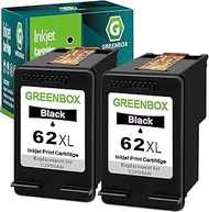 GREENBOX Remanufactured Ink Cartridge 62 Replacement for HP 62XL 62 XL for HP Envy 7640 5660 5540 56