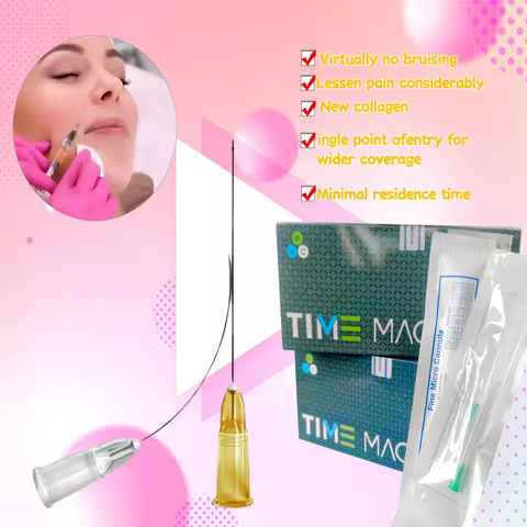 one box High-Quality Micro Blunt Needle Canula 14G 90mm 18G 100mm Blunt Tip Cannula Needles for Fill