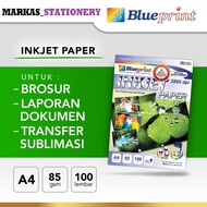 Matte Paper, Inkjet Photo Paper BLUEPRINT A4 85 gsm Contents 100 sheets