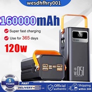 120W Powerbank 160000mAh Ultra-Large Capacity Power Bank 120W Super Fast Charging use for 365 days H