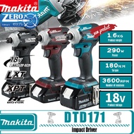 【Top 50 buyers will receive two free batteries】Makita DTD171 Impact Cordless Hand Drill High Power impact driver rechargeable brushless 18V lithium battery multi-function electric drill electric screwdriver