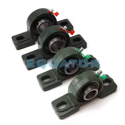 Self-aligning Pillow Bearing (P204/P205) – 20mm/25mm Mounted Block with Cast Housing, Compatible wit