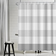 72x84 Inch Striped White Grey Waffle Shower Curtain Plaid Texture Nautical Stall Bath Curtain Rustic