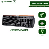 Bàn Phím Cơ Gaming Newmen GM368 Hotswap Khung Nhôm Hợp Kim Vững Chắc Full Mixled Chống Bụi Chống Nướ