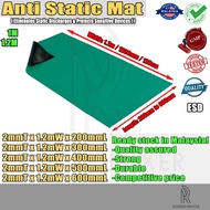 Anti-Static Rubber ESD Mat, rubber sheet, rubber mat 2mmT x 1.2mW (200mm to 600mm VARIOUS LENGTH)
