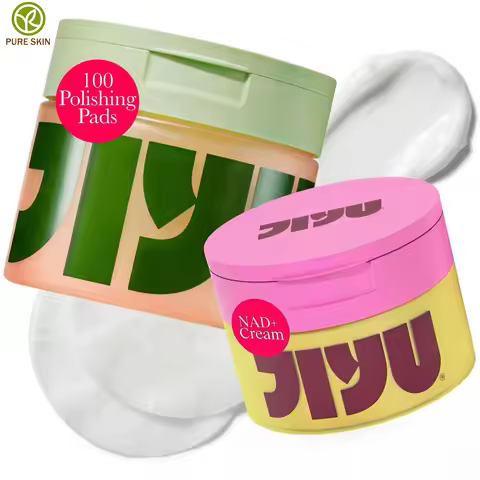 Korean JiYu Centella Cotton Pads Face Cream Skincare for Dark Spots Wrinkles Hydrating Facial Lighte