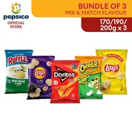 [Mixed Bundle of 3] Lay's / Ruffles / Doritos / Cheetos Big Pack / [Pek 3] Lay's / Ruffles / Doritos