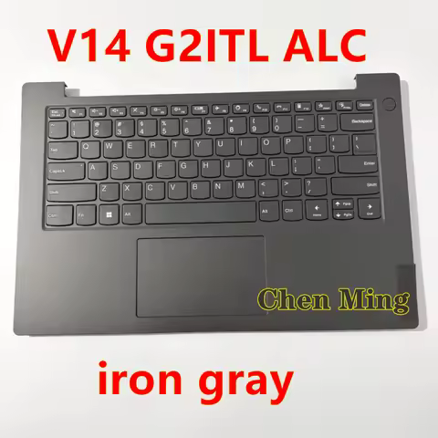 New CASE For Lenovo V14 G2-ITL V14 G2-ALC Laptop Upper Case Palmrest US English keyboard touchpad 5C
