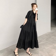 Taiwan Shipping [1.7,000 People Praise] Summer Short-Sleeved Lace-Up Dress Female Student Korean Ver