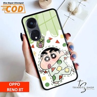 Softcase Glass For Oppo RENO 8T (4G) RENO 8T (5G) - Case Handphone RENO 8T (4G) RENO 8T (5G) [T118].