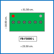 🎖แบตเตอรี่รถยนต์ FB รุ่น F3000L / R HB 100Ah. พร้อมใช้ เติมน้ำปกติ /สำหรับรถปิคอัพ ตู้  &lt;3500cc.