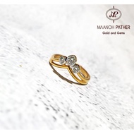 0.17CT LADIES DIAMOND RING-18K GOLD DIAMOND RING-18K GOLD FANCY DIAMOND RING-18K GOLD FANCY LADIES D