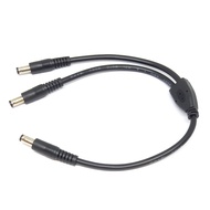 DC power splitter wire 1 male to 2 male ends 5521 (18AWG 0.75mm2 max 10A)