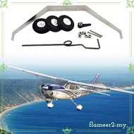 [FlameerdbMY] RC Plane Landing Gear Wheel Kit Glider Landing Gear Replaces for Fixed Wing