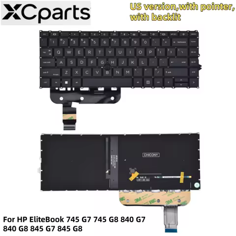 New US Backlit Laptop Keyboard for HP EliteBook 745 G7 745 G8 840 G7 840 G8 845 G7 845 G8 Notebook W