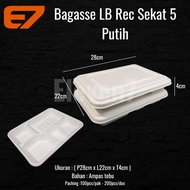 Bagasse Lunch Box 5 compartments Bento Tray Take away Box