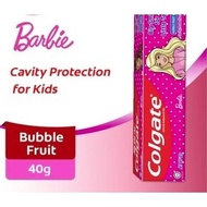 COLGATE BARBIE BUBBLE FRUIT FLAVOR CAVITY PROTECTION FOR KIDS 40G
