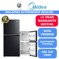 MIDEA DOUBLE  TWO DOOR REFRIGERATOR MD-232V MD-232 200L Refrigerator / Fridge / Peti Sejuk MDRT267 M