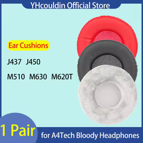 Winter Soft Velour Earpads for A4Tech Bloody J437 J450 Headphonens M510 M630 M620T Ear Cushions Head
