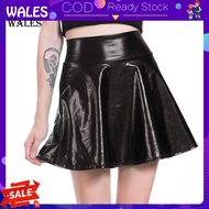 High-Waist Brightly Colored Mini Skirt for Women - Ideal for Nightclub Shows & Streetwear