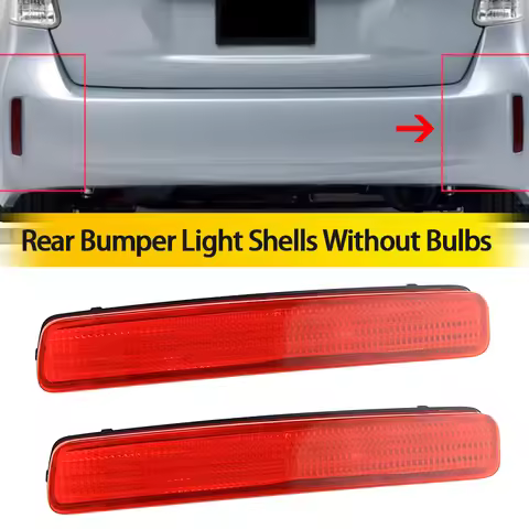 2PCS Shell Rear Bumper Stop Lamp Cover For Toyota Prius V 12-17 Scion tC 2014-2016 Toyota NOAH/VOXY 