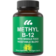 A whole food mixture of 25 vegetables and fruits containing methyl B12 vitamin vegan vitamin B12 and