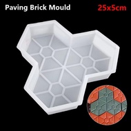 JONY1IF 1Pcs Paving Brick Mould, Reusable Maple Leaves Shape Stepping Stone Paver, Durable Plastic 2