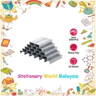 SWM Deli Small Staples Staples Kecil 小订书钉 24/6 [1000 Pcs/Box] E0012N