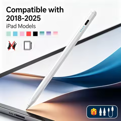 2026 Lightweight Stylus Pen With Palm Rejection For iPad 7/8/9/10/11th Gen A16 Pro 11 12.9 Pro 13 Ai