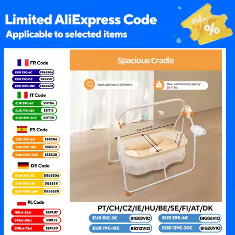 Electric Baby Crib Cradle, 0-18 MonthsInfant Bed Auto Swing with Remote Control&Music,25KG/55LBS Cap