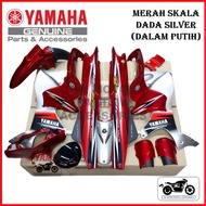 [DALAM PUTIH ] YAMAHA Y125 Y125ZR 125ZR COVERSET COVER SET BODY COVER MERAH SKALA / MERAH SEKALA DAD