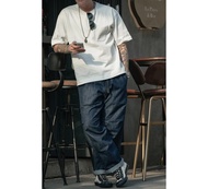 NON STOCK短袖口袋上衣 280g 舒適透氣 亞麻肌理感 男女 T-SHIRT