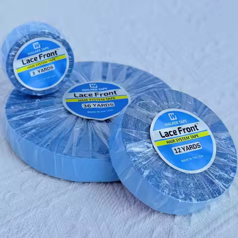Wholesale Lace Front Support Tape Blue Double Sided Adhesive For Hair Extension/Toupee/Lace Wig Tape