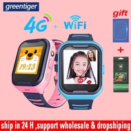 Greentiger 4G Sim Network A36E Wifi GPS SOS Phone Smart Watch Kids Video Call IP67 Waterproof Alarm Clock Camera Baby Smartwatch