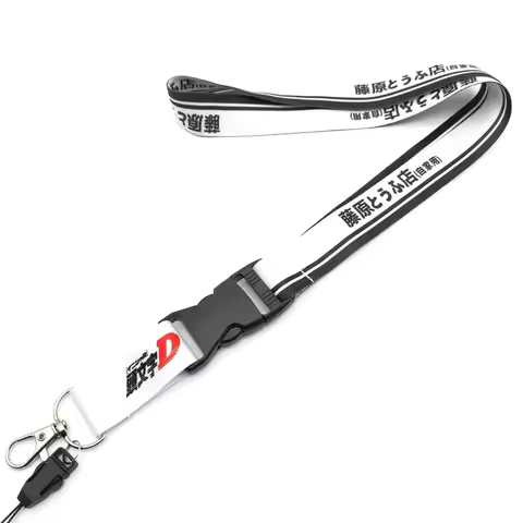 Lanyard Jdm Style Keychain Id Card Strap Keyring Logo For Initial D Toyota Ae86 Fujiwara Tofu Shop C