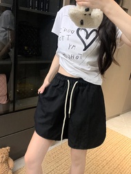 Dopamine Quick Dry Sport Shorts Womens Summer Thin Large Size Casual Outdoor Running Wide Leg Pants