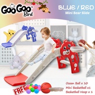 GooGoo Bird Mini Bear Children Slide Playground Indoor Kids Slide Safety Guard Fence Papan Gelongsor