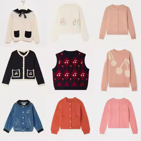 Pre-sale(ship September) 2026 Bp Autumn Winter Kids Sweater for Girls Baby Boys Cotton Wool Sweaters