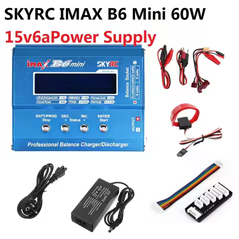 Original SKYRC IMAX B6 MINI 60W 5W Max Balance Charger Discharge with adapter For RC Helicopter Lipo