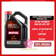 MOTUL 8100 Power 0W20 100% Synthetic Ester Engine Oil 5Liter