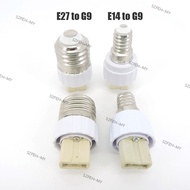 White E27 E14 to G9 lamp base bulb Holder Converter AC power Socket Conversion light E14-G9 E27-G9 t