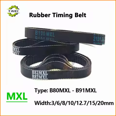 MXL Rubber Synchronous Belt B80 B81 B82 B83 B84 B85 B86 B87 B88 B89 B90 B91 Width 3-20mm 3D Printer 