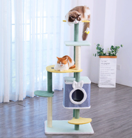 全城熱賣 - 通天柱貓窩(貓咪的階梯式林中小屋）